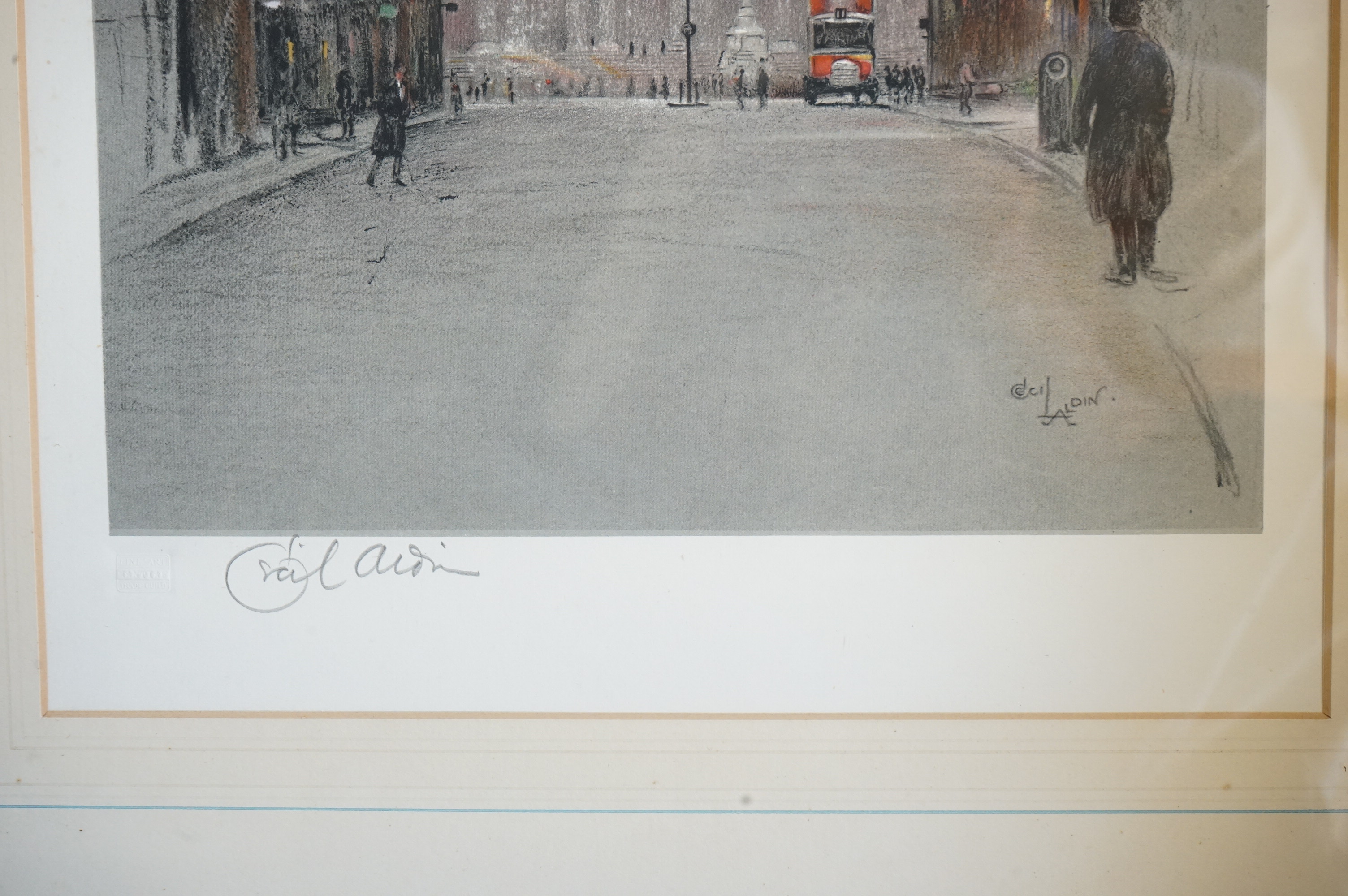 Cecil Aldin (1870-1935), pair of colour lithographs, comprising St Paul's Cathedral and Westminster Abbey, each signed in pencil and Fine Art Trade Guild blindstamped, 45 x 32cm